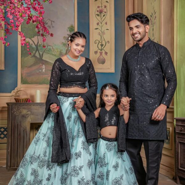 Sky Flower Lehenga Combo