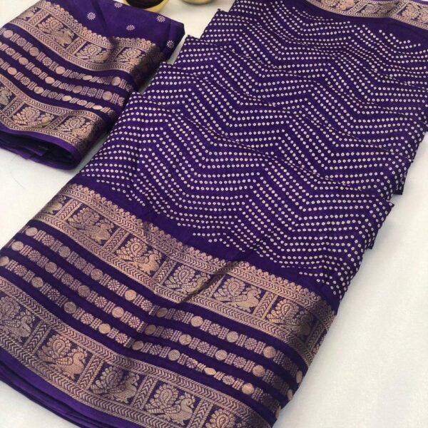 Dola Silk Saree with Jequard Border