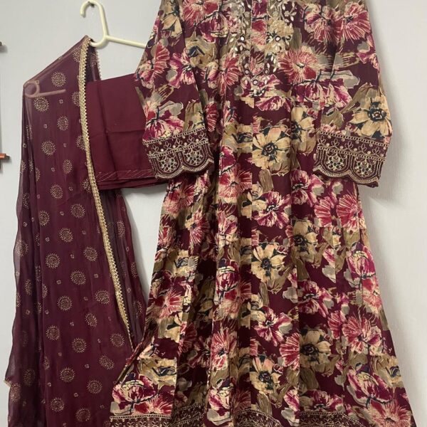 Floral Anarkali Suit