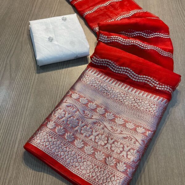 Kanchipuram Organza Saree