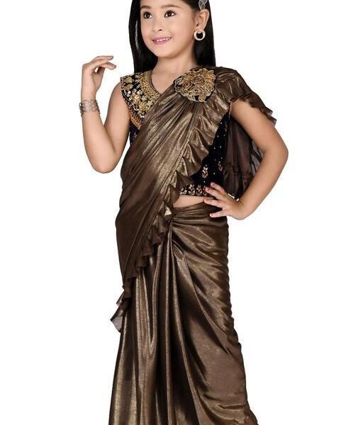 Gorgeous Ready To Wear Silk Saree For Girls