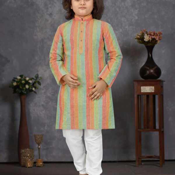 Linen Sequence Boys Kurta Pajama