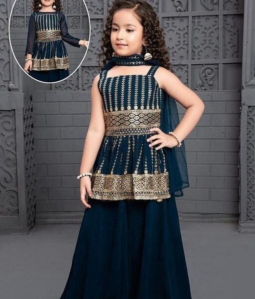 Embroidered Kurta /Sharara and Dupatta