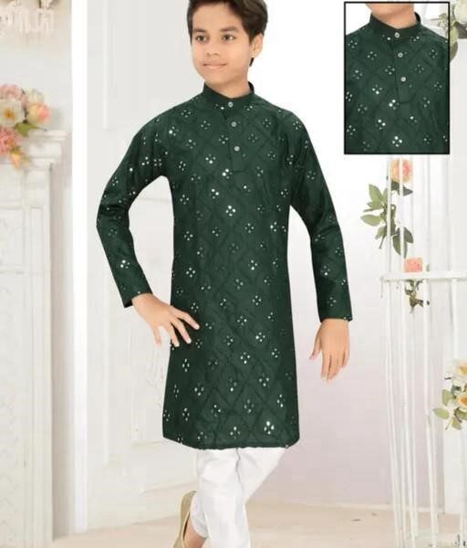 Mirror Work Kurta Pajama for Boys