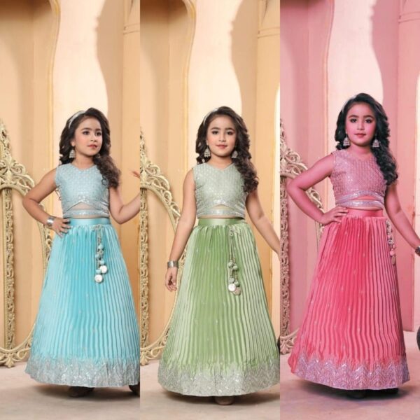 Lehenga - Blouse - Dupatta For Girls